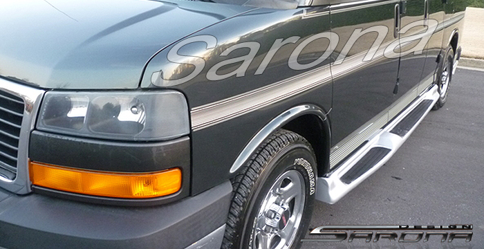 Custom GMC Savana Van  Short Wheel Base Running Boards (2003 - 2024) - $1090.00 (Part #GM-003-SB)